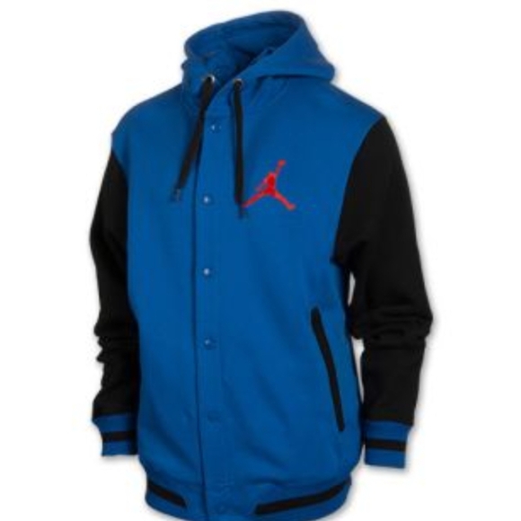Jordan varsity button down hooded fleece jacket soe XXL - Picture 2 of 11